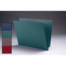 11pt Dark Green Cheshire Linen Folders, Full Cut 2-Ply END TAB, Letter Size (Box of 50)