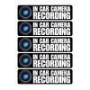 5 Pack - in Car Camera Recording - Vehicle Car Warning Indoor Outdoor Decal