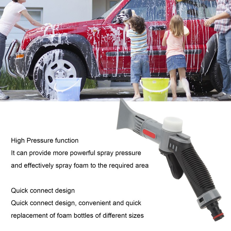 Garden Hose Spray Nozzle High Pressure Foam Lance Cannon Car