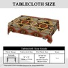 Swono Rectangle Tablecloth Geometric Pattern Table Cover 52x70 Inch American