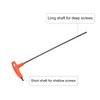HARFINGTON T-Handle Hex Key Wrench 5mm Metric CR-V Extra Long