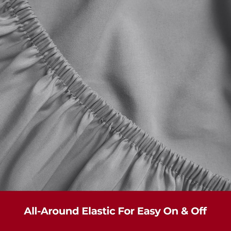 Mellanni Double Fitted Sheet - All Around Elastic - 30