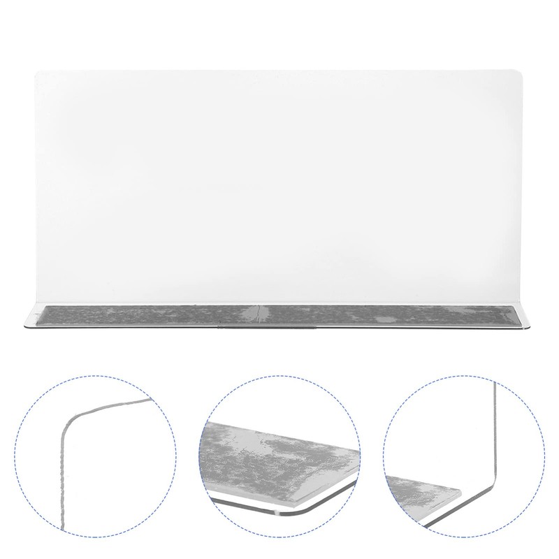 Baluue Clear Shelf Dividers, Shelf Dividers with Magnetic Side- L