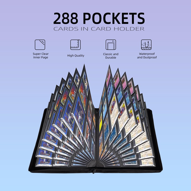 ARCHIVALPRO 9 Pocket Top Loader Binder | Holds 288 Toploader