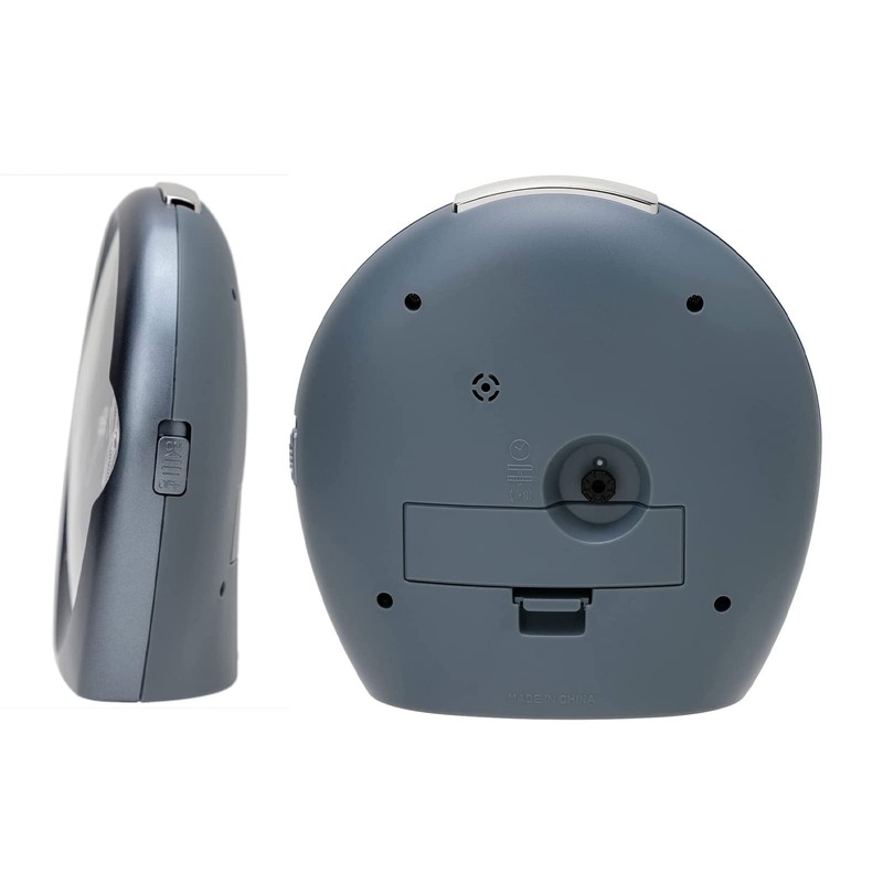 Casio TQ-478-8JF Alarm Clock Analog Metallic Gray with Snooze Light