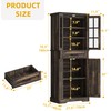 DWVO Farmhouse Kitchen Pantry Cabinet, 71" Tall Storage Cabinet with