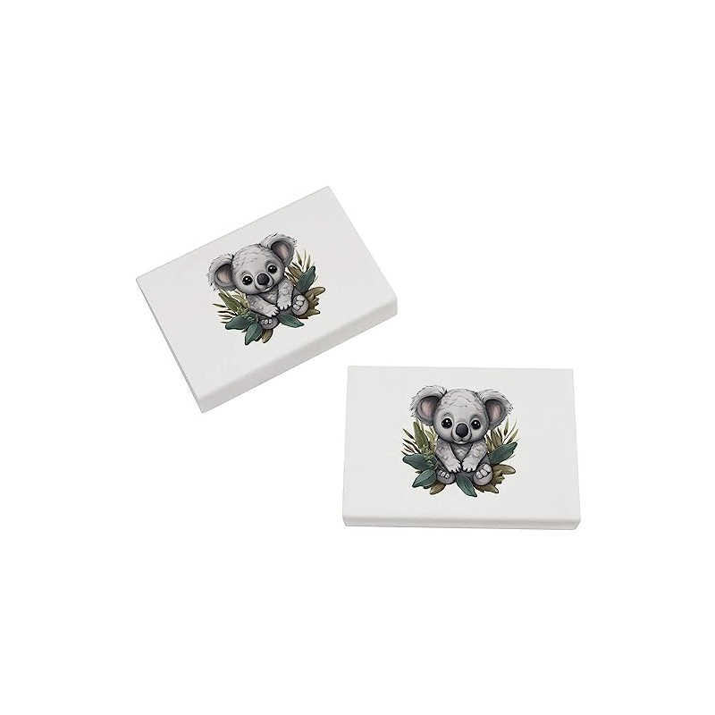 2 x 45mm 'Cute Baby Koala' Erasers/Rubbers (ER00036607)