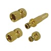 Faithfull FAIHOSESET4 Brass Nozzle and Hose Fittings Kit 4 Piece
