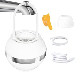 Bath Water Filter for Tub Faucet, 8 Stages Bathroom Water Filter for Bathtub Reduces Contaminants for Softer, Smoother Skin, 2500 Gallons of Filtration