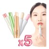 Bálsamo Labial Nutritivo Lipstick Suave Humectante Aroma 5pz