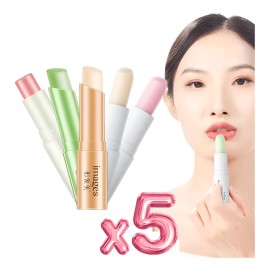 Bálsamo Labial Nutritivo Lipstick Suave Humectante Aroma 5pz