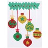 Baker Ross AX312 Christmas Bauble Glitter Foam Rubber Stickers -