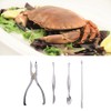 Set of 4 Stainless Steel Seafood Tool, Lobster Crab Cracker,