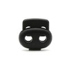 DOJA Barcelona Cord Locks, Black, 25 mm, Plastic Cord Closures,