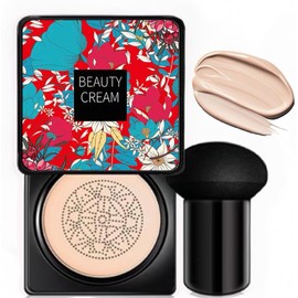 CC BB Cream, Base de maquillaje líquida con efecto seta, Base de maquillaje correctora del color (natural)
