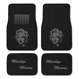 Marilyn Monroe Crystal Diamond Bling Rhinestone Carpet Car SUV Truck Floor Mats 4 PCS