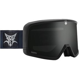 SPY+ - MEGALITH, Black Metal, Happy Gray Green Black Mirror, Medium-Large, Goggles, Unisex, Adult