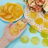 OLYCRAFT 120 Pcs Yellow Flat Round Shells Pieces 5cm Gold