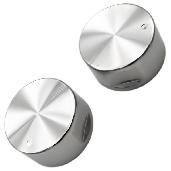 XENQITO Pack of 2 Gas Hob Knobs 6 mm Gas