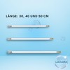 LAXARA Premium Connection Set White Chrome - Angle Valve 1/2