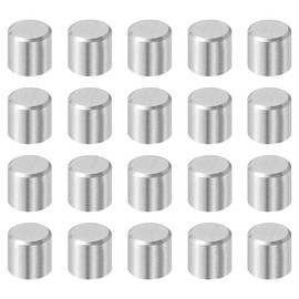 QUARKZMAN 20pcs 8mm x 10mm Dowel Pins, 316L Stainless Steel Cylindrical Dowel Pins Shelf Support Pin Rod Fasteners Metal Shelf Pins Silver Tone