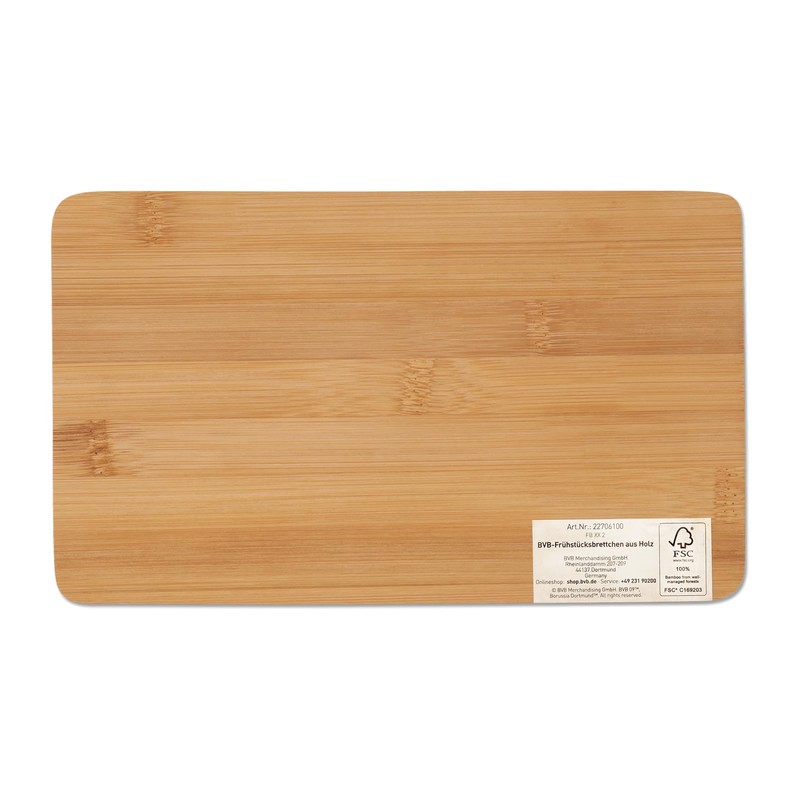 Borussia Dortmund Unisex - Adult Breakfast Boards Wooden Set of
