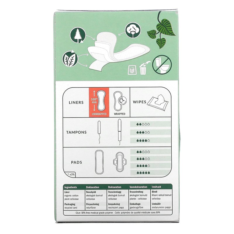 Natracare Organic Curved Panty Liners 30 pcs