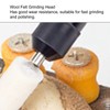 100Pcs Polishing Head Wool Felt Tapered Cylindrical Buffing Wheel Set