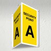 V Safety Security Point A - 3D Corridor Sign 340