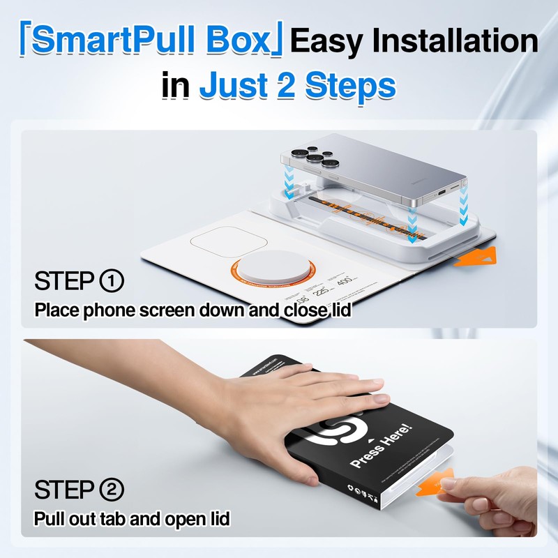 SMARTDEVIL [3 Pack for Galaxy S25 Ultra Screen Protector, Finger