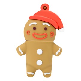 BORLTER CLAMP USB Stick 32GB, USB Flash Drive Memory Stick The Gingerbread Man Pendrive for External Data Storage