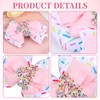 2Pcs Birthday Hair Bow for Baby Girls 1 2 3
