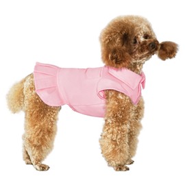 Topkins Dog Dress, Cute Puppy Dress for Small Medium, Topkins Dog Sports Shirts Dresses with Pleated Hem, Soft Dogs Birthday Skirt Suitable for Spring, Summer, Autumn (Mint Green, S)