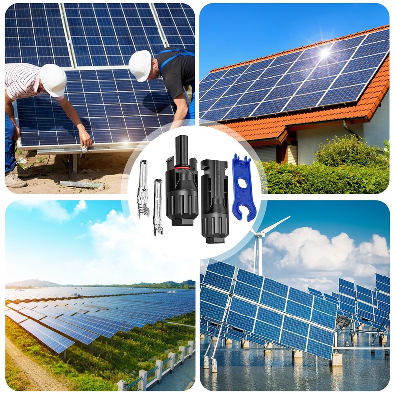 30 Pairs Solar Connectors: Male/Female Solar Panel Plug Solar Panel