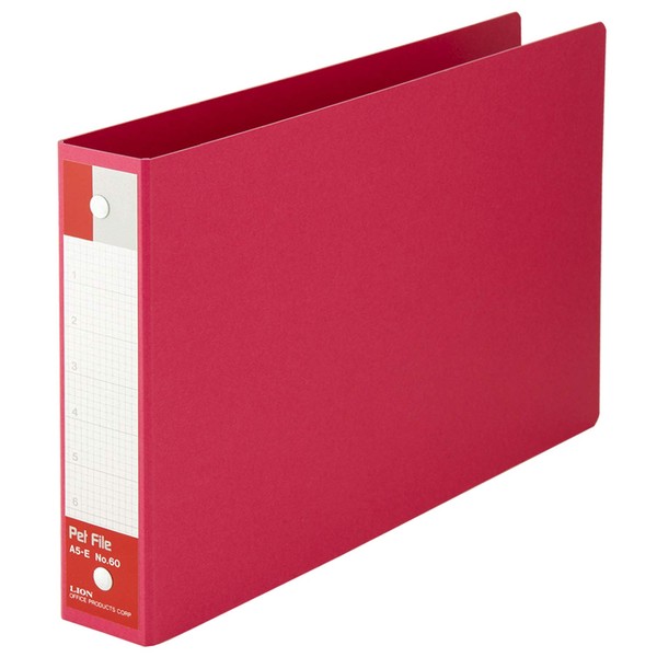 Lion Office Charger Pet File A5 Back Width 35 mm Red