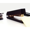 HOYUJI Woodgrain Black Stapler, Marbled Woodgrain Stapler, Elegant and Gorgeous