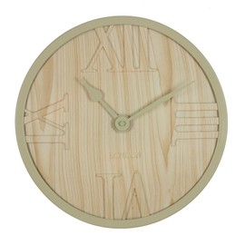 Hometime Wall Clock - Wood Look Face Roman Dial