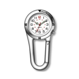 Carabiner Watch, White, Mountain Climbing, Outdoor, Backpack, Carabiner, Carabiner Clock, Camping, sports