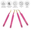 SIVOTE Pinzas De Pestañas Con Punta De Fibra Para Extensiones