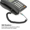 BLACK/ CLEAR TELEPHONE/ HANDSET COIL CORD DETANGLER (2 pack) DragonTrading®