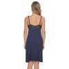 Mnemo Women's Sexy Pyjamas Lace Nightdress with V-Neck, blue-black, M