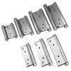 2 x Stainless Steel Swing Door Hinge Single Double Design