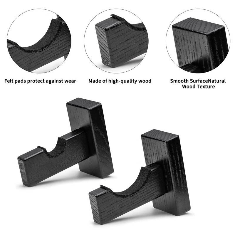 Solid Wood Baseball Bat Display Case - Horizontal Rack, Sturdy