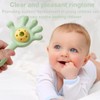 OUDQFCJ Baby Rassel Zahnring BPA-frei Lebensmittel-Qualität Würgerecht-Design Griffstärkung geeignet für