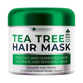 Tea Tree Oil Hair Mask - Deep Conditioner Treatment for All Hair Types - Intense Hydration Care and Protein Moisture Repair for Women and Men.