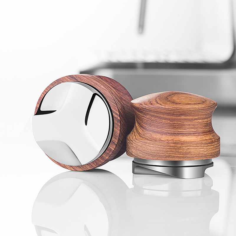Joyeee Espresso Tamper with Solid Wood Handle, Manual Coffee Powder