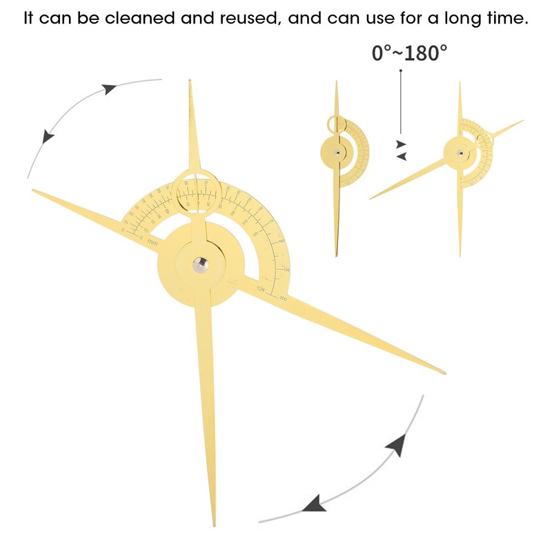 Tattooing Drawing Tool ThreePoint Positioning Tattoo Eyebrow Guide Balance Measure