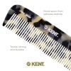 Kent 5.7" Handmade Wide Tooth Detangling Comb - Tortoiseshell