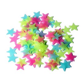 200pcs Glowing Star Stickers for Kids Room Ceiling Wall Decoration Mixed Color