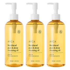 Abka Blackhead Pure & Deep Cleansing Oil, 300ml, 3 pieces / 아브카 블랙헤드 퓨어 앤 딥 클렌징 오일, 300ml, 3개